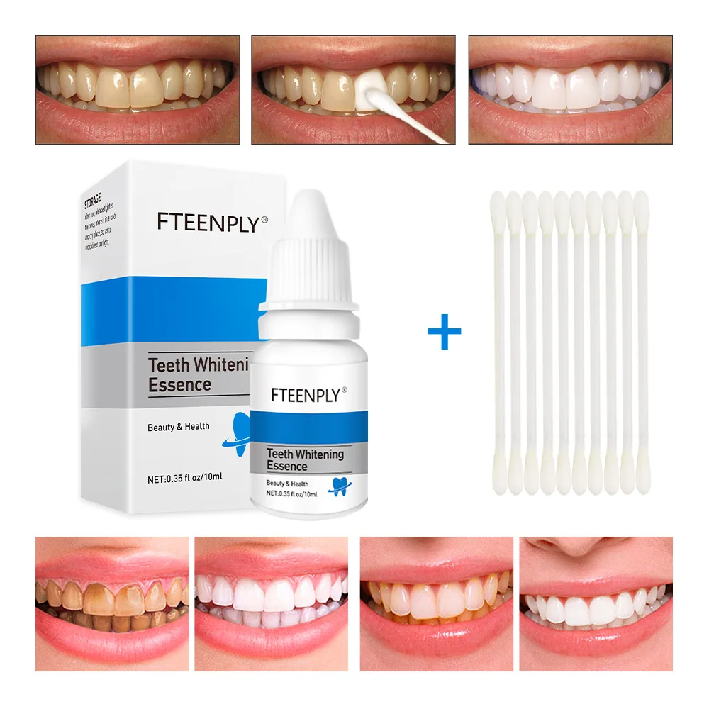 Teeth Whitening Diy - FTEENPLY Bubuk Esensi Pemutih Gigi Serum
