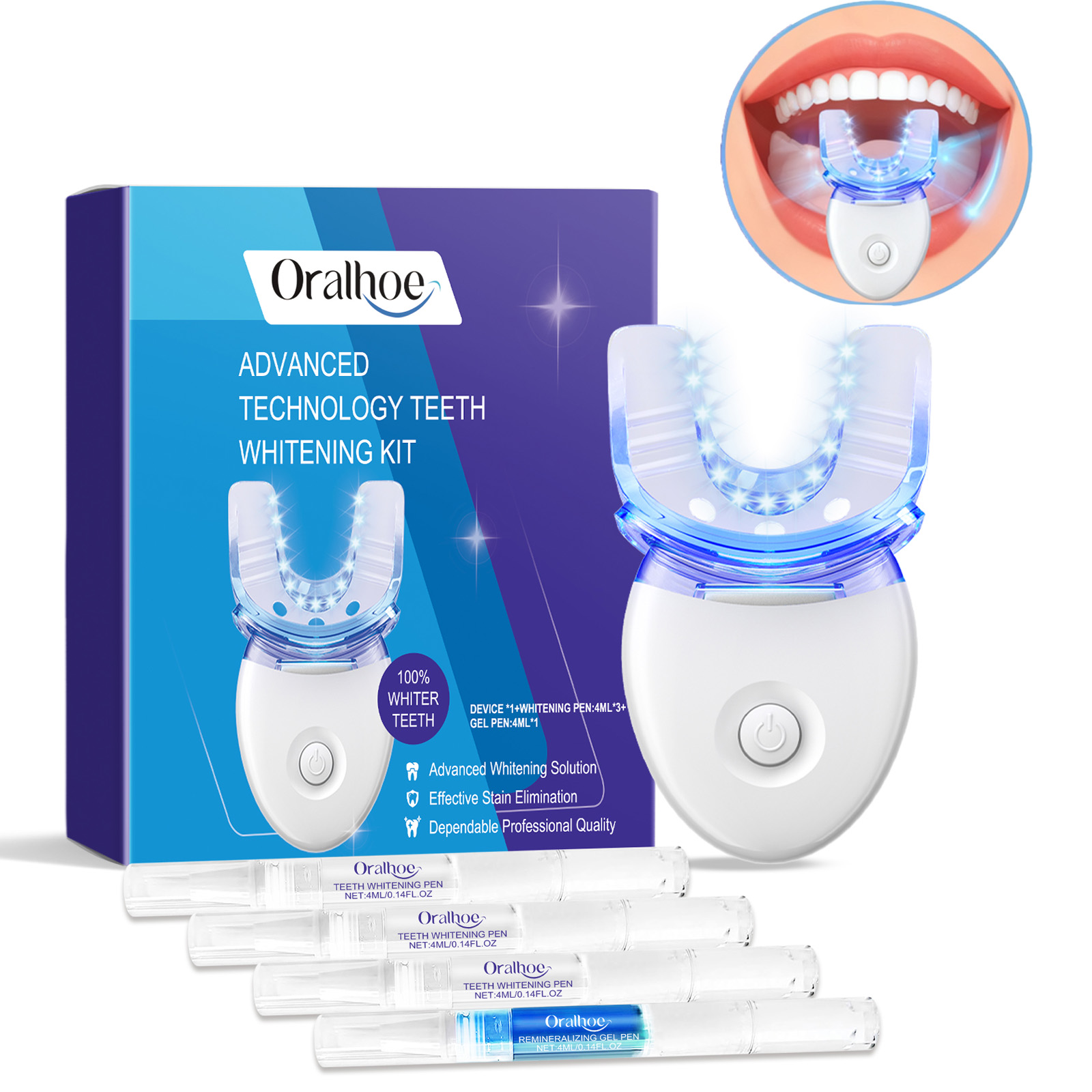 Teeth Whitening Diy - Kit Lampu LED Pemutih Gigi Profesional