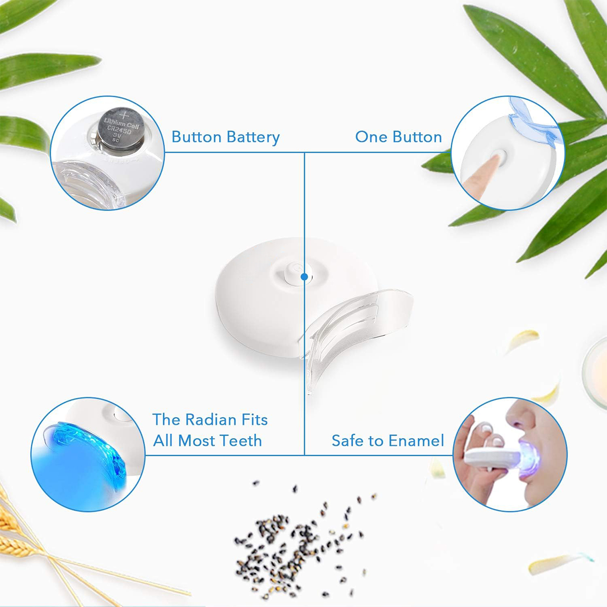 Kit pemutih gigi-5X lampu LED  - Teeth Whitening Diy ulasan dan harga