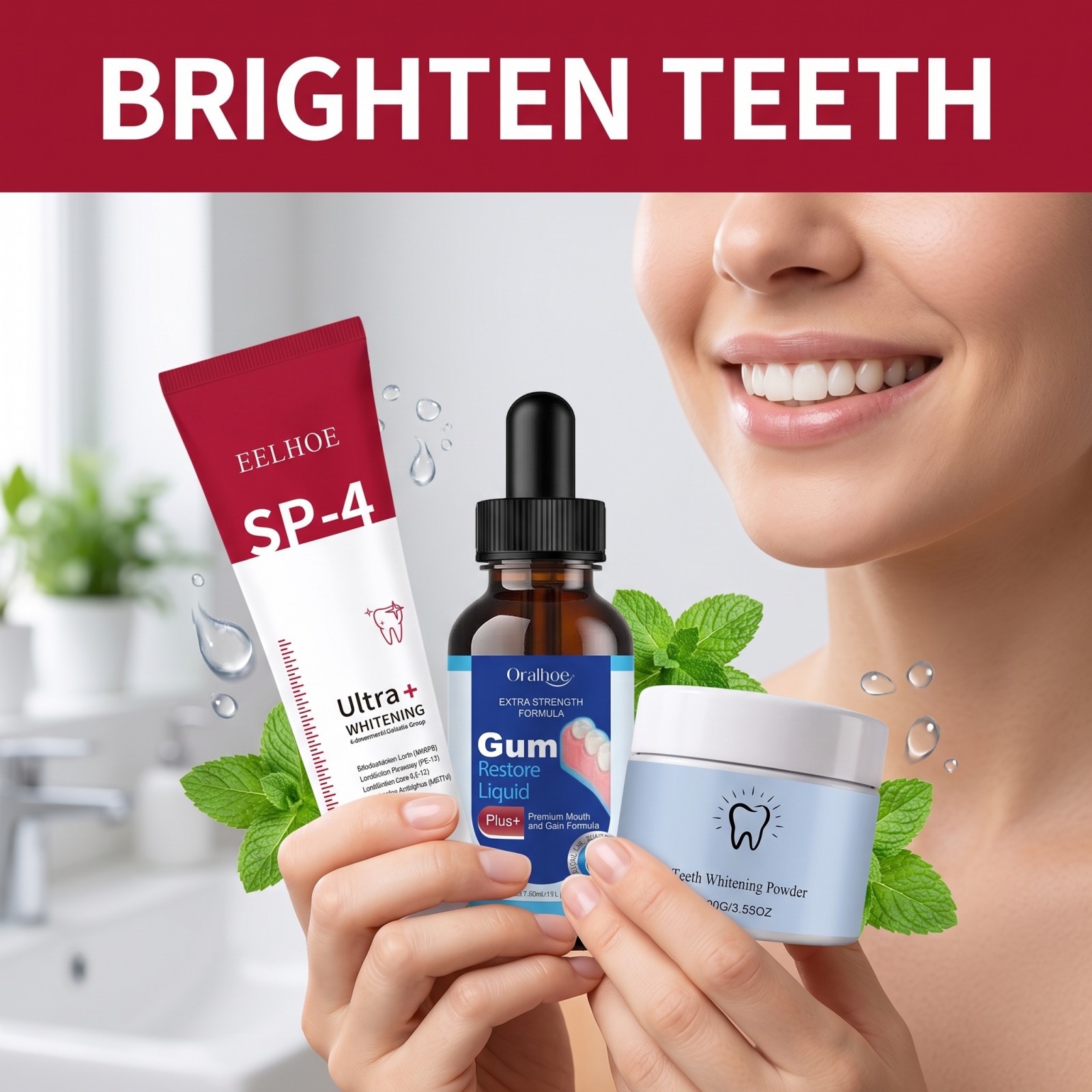 Paket Perawatan Mulut: Pasta G - Teeth Whitening Diy ulasan dan harga
