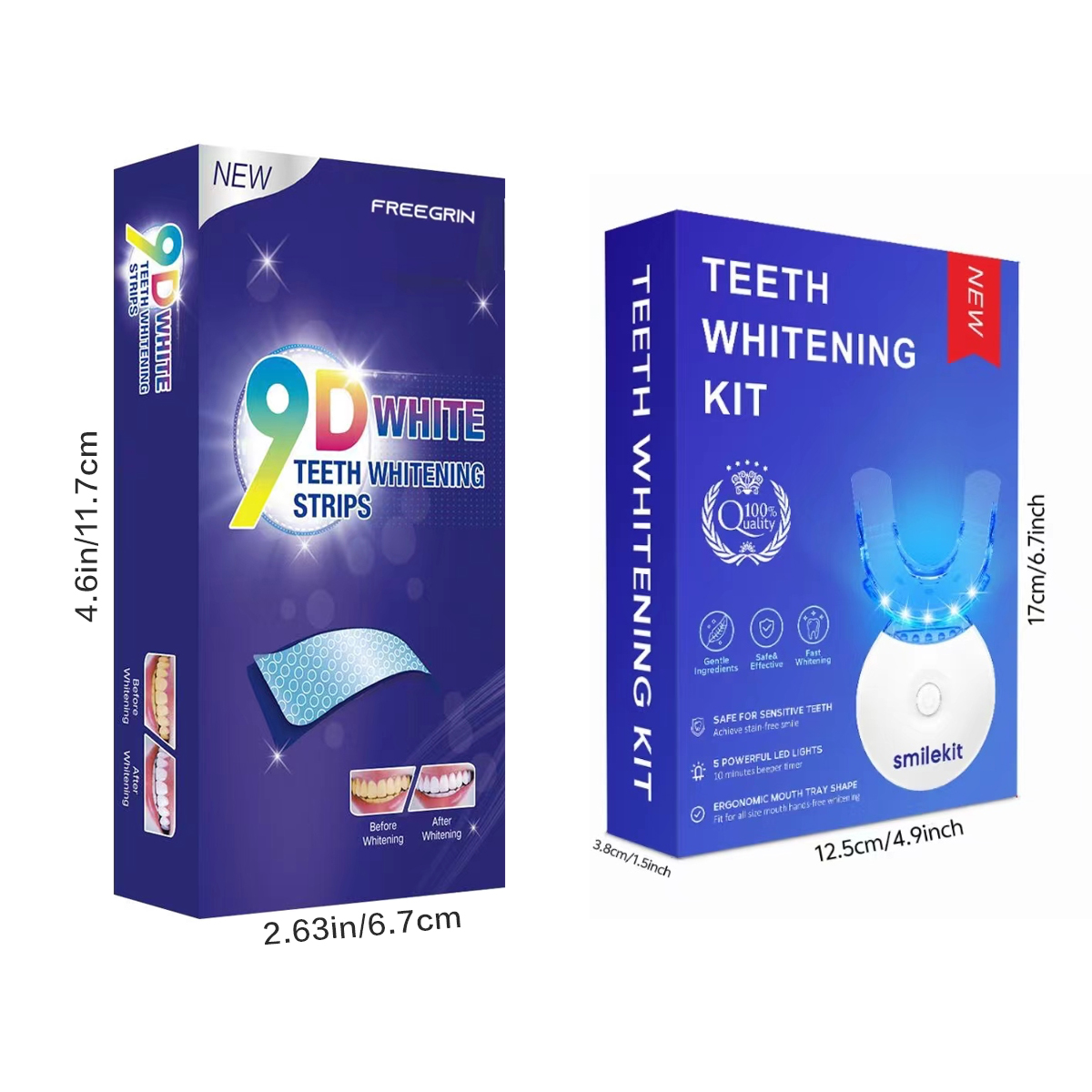 Kit pemutih gigi-5X lampu LED  - Teeth Whitening Diy ulasan dan harga