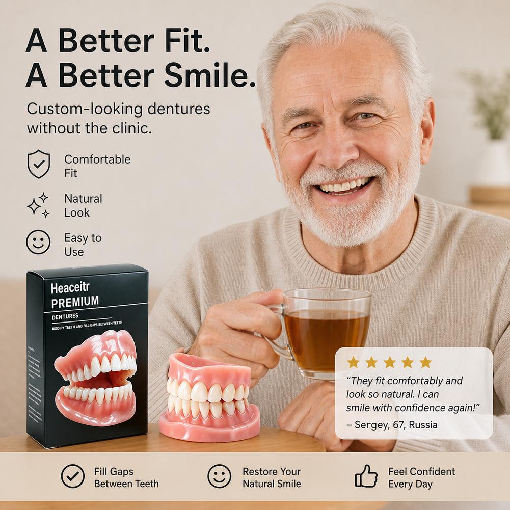 Gigi Tiruan Silikon Dewasa Set - Teeth Whitening Instant ulasan dan harga